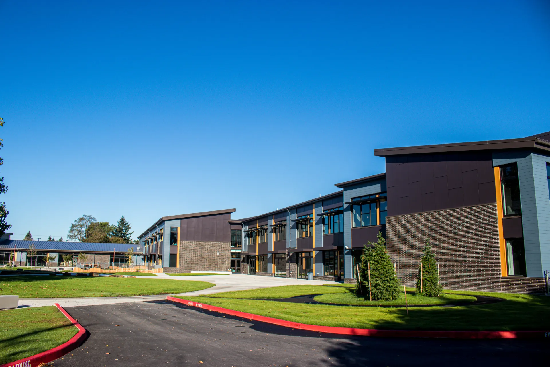 MLK Elementary School - sheet metal fabrication Portland Oregon